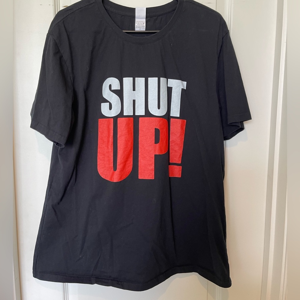 Shut Up! Black T-shirt size XL